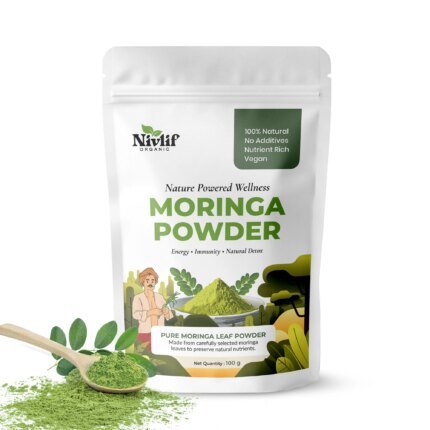 Organic moringa powder by Nivlif for energy immunity and daily wellness