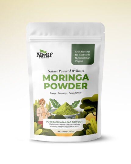 Organic moringa powder by Nivlif for energy immunity and daily wellness