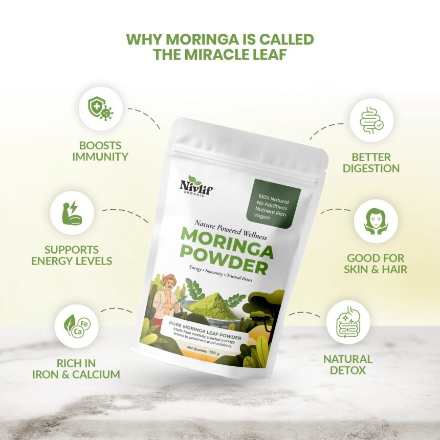 Moringa Powder | Natural Daily Nutrition | Nivlif Organic
