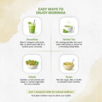 Easy ways to use moringa powder in smoothies tea salads and soups