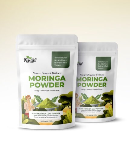 Organic moringa powder combo pack by Nivlif 2 x 100g