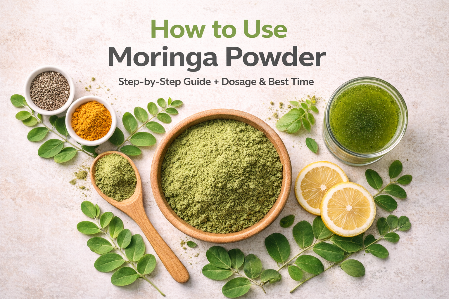 how to use moringa powder step by step guide with dosage