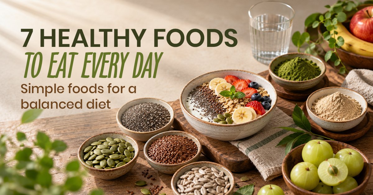7 healthy foods to eat every day for a balanced diet